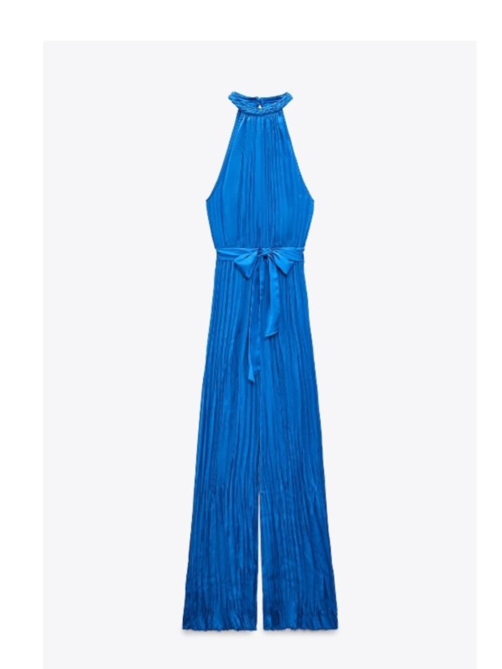 ZARA WRINKLED SATIN EFFECT JUMPSUIT
